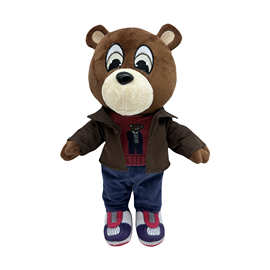 新款跨境Kanye teddy bear 侃爷同款毛绒泰迪熊玩偶公仔玩具