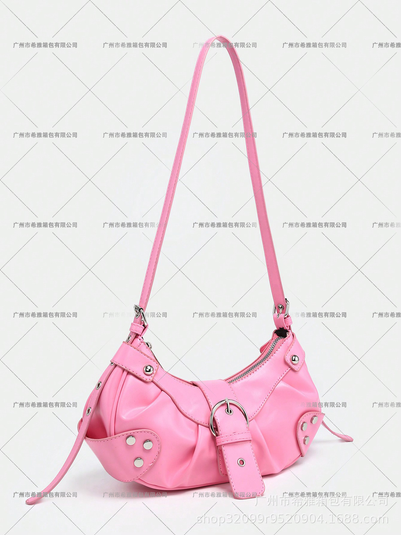 Venta caliente transfronteriza y2g retro caliente chica motocicleta bolsa de cocodrilo patrón Maillard marrón correa de hombro ajustable