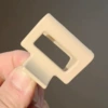 Wide-sided square [4CM] frosted [light brown]