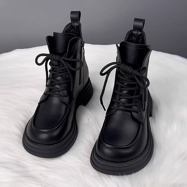 Ботинки Martens демисезонные на низкой платформе, челси‑тип, с опцией флиса