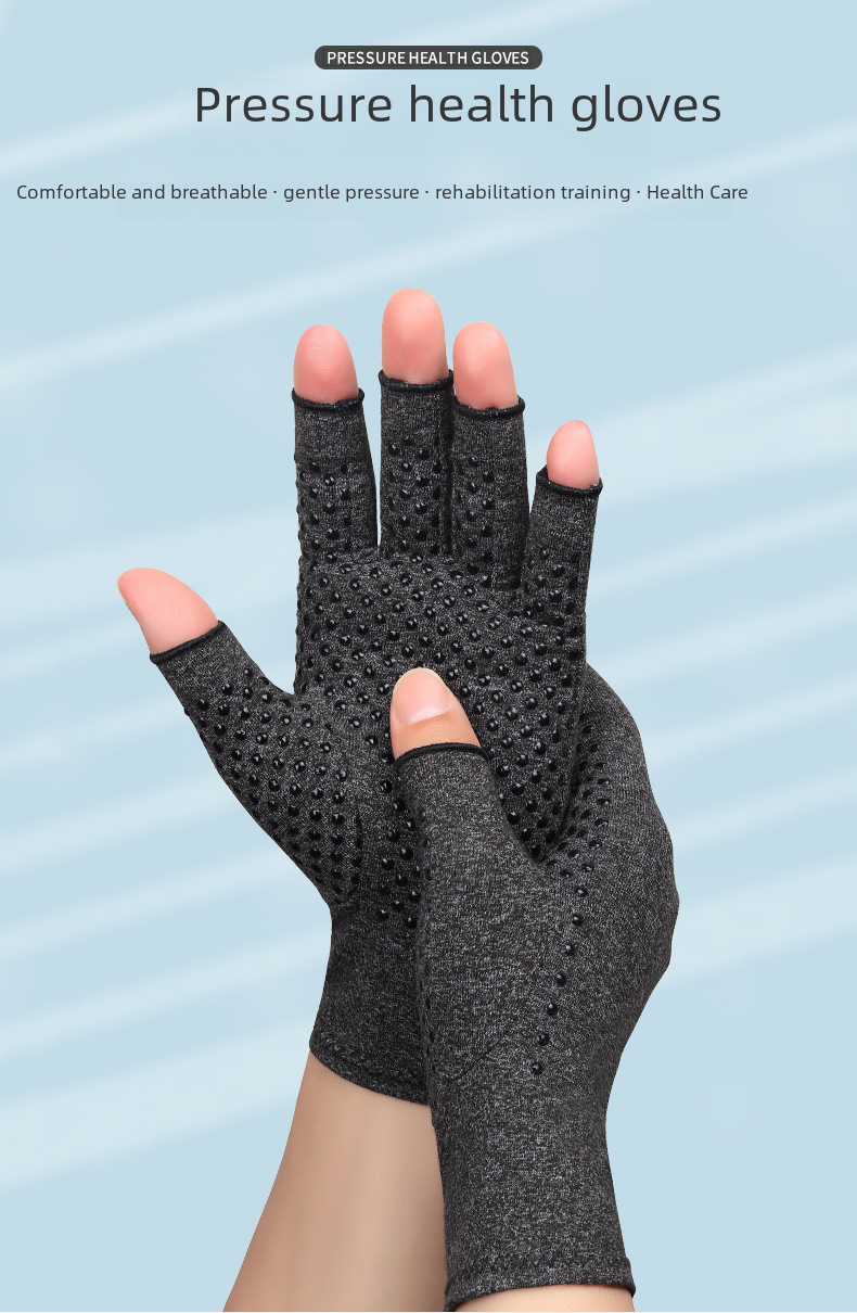  outdoor half finger pressure gloves cycling joint care rehabilitation cycling sports fitness gloves wholesale_maomaolike.com