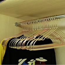 衣架铝合金衣架无痕衣撑家用衣挂金色衣架金属衣架