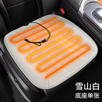 Seat cushion, seat cover Electric Blanket Winter 12V Electric Mattress - usb-interface-plush-heated-style-d-beige