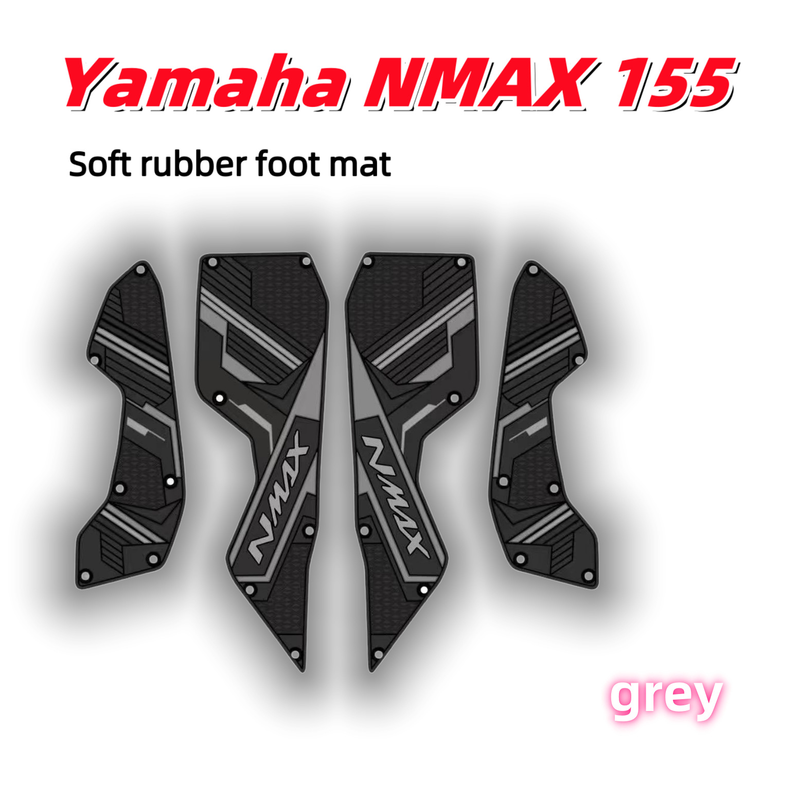 Suitable for Yamahanmax155Tubro Rubber Anti-Slip Foot Pedals and Foot Pads, Cross-Border Factory Wholesale Scooters