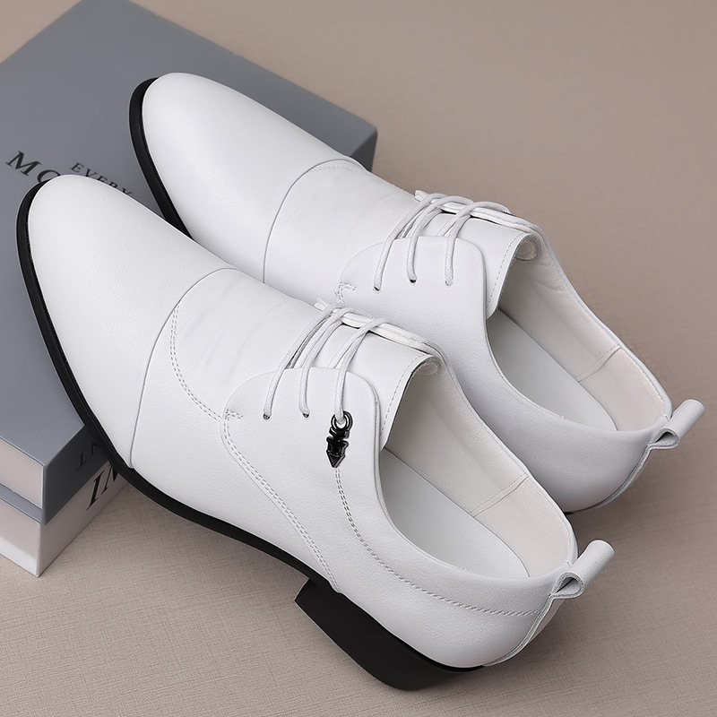 春秋男士休闲皮鞋内增高6cm潮男鞋商务正装休闲鞋英伦尖头鞋皮鞋