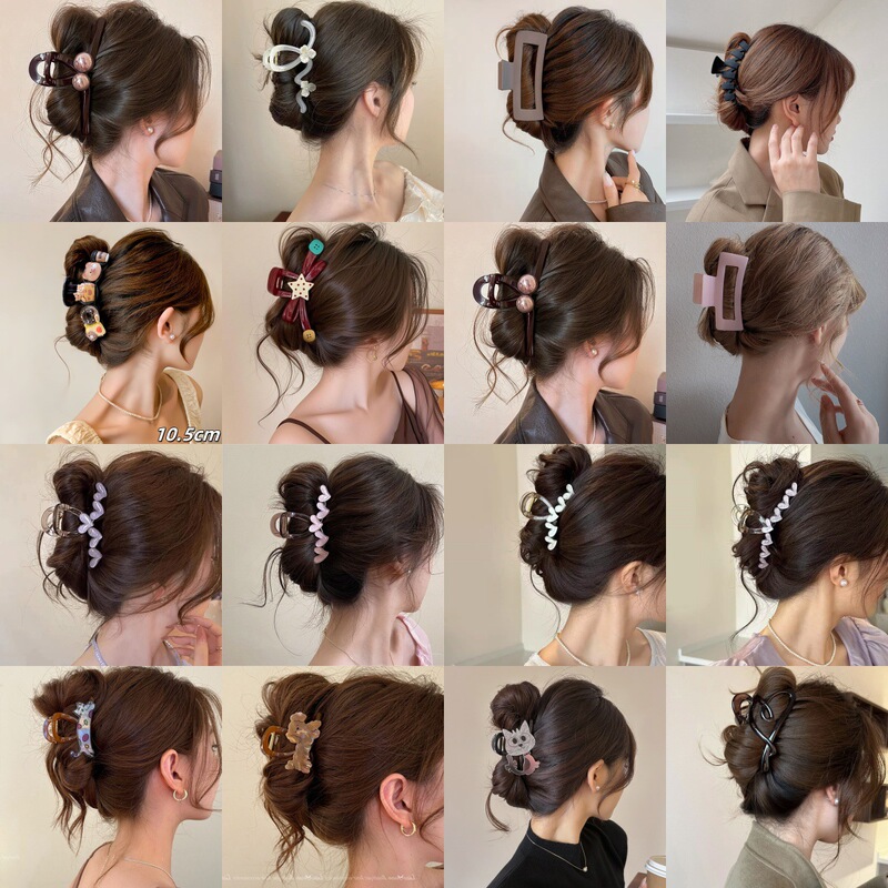 女性用ヘアピン、高級感のある韓国東大門と同じスタイルのヘアピン、後頭部のシャーククリップ、女性用ヘアアクセサリー|undefined