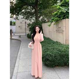 【两件套】纯欲性感修身蝴蝶结吊带连衣裙秋季温柔显瘦短款开衫抹