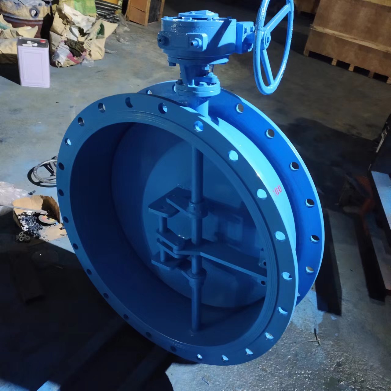 工厂直销 D341X-2.5C 手动涡轮零泄露通风蝶阀无泄露风阀通风蝶阀