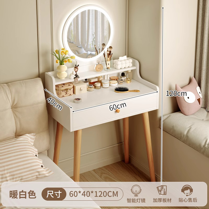 Tocador pequeño dormitorio minimalista moderno mini 2025 nueva casa de alquiler apartamento pequeño mesa de maquillaje simple