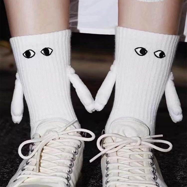 Couple's Hand-Holding Socks, Personalized Magnetic Style, Cute Foot-Holding Socks, Quirky Internet Celebrity Style, Summer Thin Magnetic Mid-Tube Socks Couple's Hand-Holding Socks, Personalized Magnetic Style, Cute Foot-Holding Socks, Quirky Internet Celebrity Style, Summer Thin Magnetic Mid-Tube Socks
