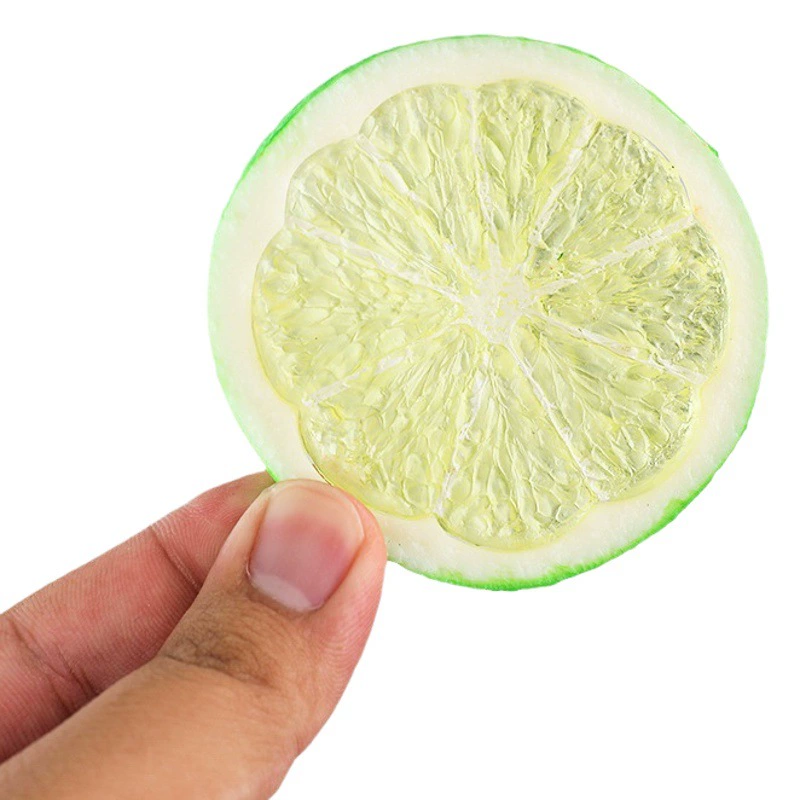 Моделирование фруктового ломтика пластиковый лимонный ломтик ПВХ ломтик Лайма модель грейпфрутовый ломтик апельсиновый ломтик Окно реквизит для фотосъемки