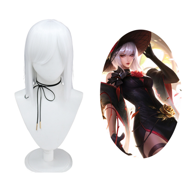 The glory of the King mirror rose difference detection cos wig new skin epic cosplay game hair headgear wholesale