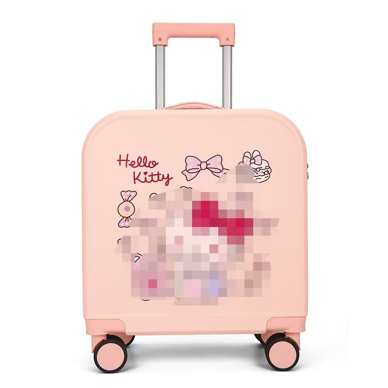 24 años de nuevo modelo de maleta de niños dibujos animados, caja de tracción de ruedas universales, caja de embarque de almacenamiento de gran capacidad en stock