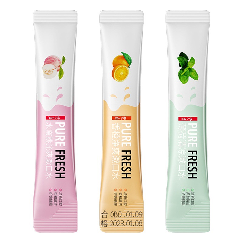 Fanzhen mouthwash fresh breath halitosis cleaning oral care disposable portable bag mouthwash wholesale