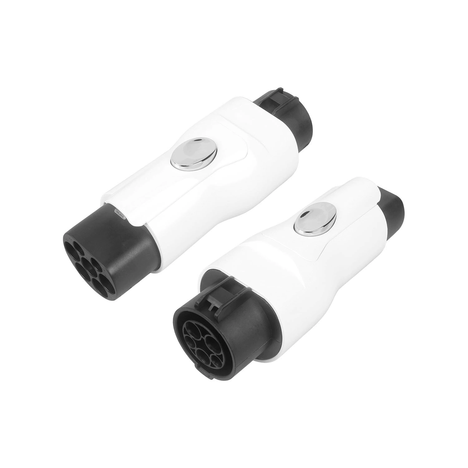 Переходник для зарядных станций электромобилей: стандарт J1772 на GBT (американский на китайский), с фиксатором, заводское производство