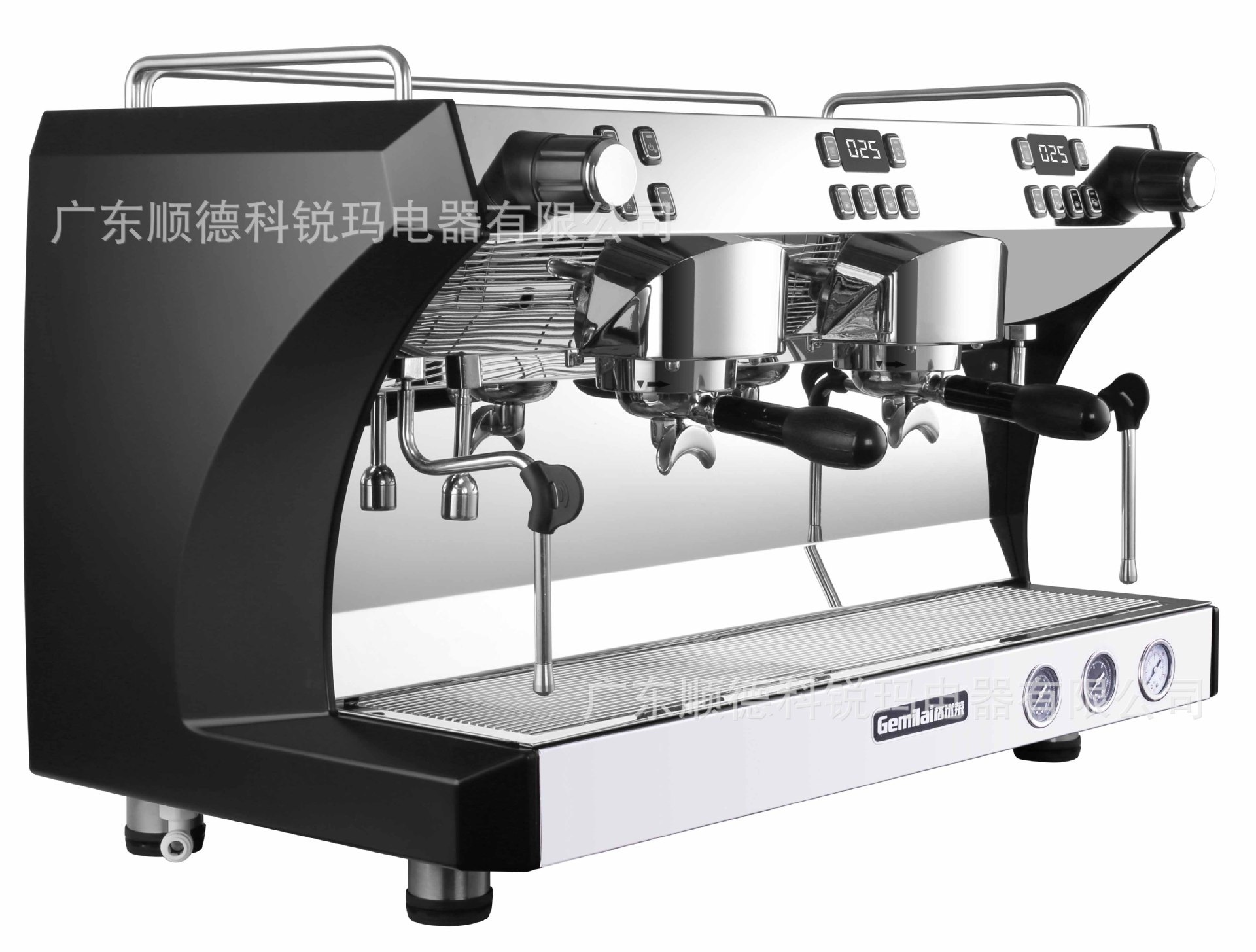 Máquina de café semiautomática comercial de dos cabezas 9bar extracción de alta presión máquina de café italiano
