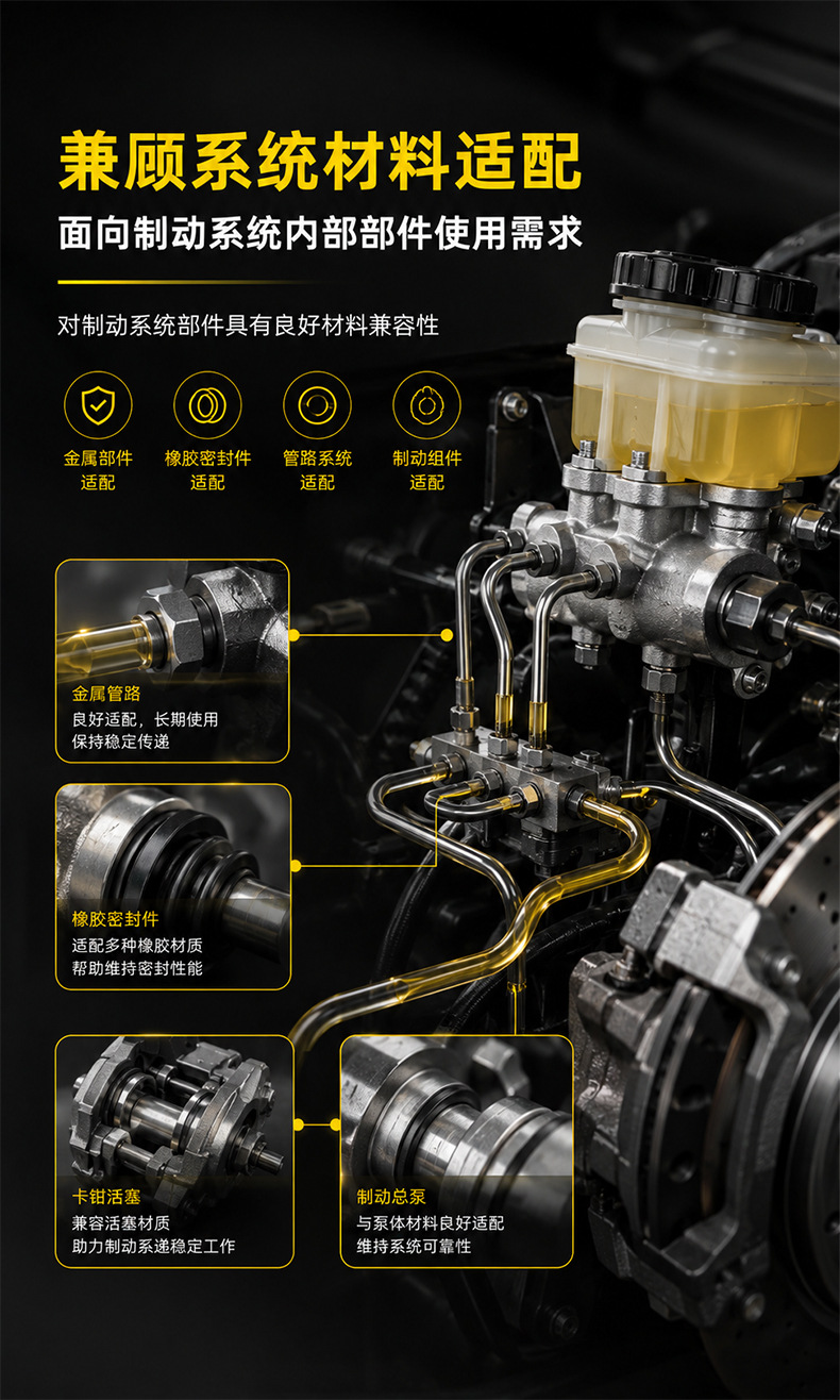 Snooker DOT-3 Automotive Brake Fluid for Disc and Drum Brakes, Universal Brake Oil for Cars, Trucks, and Motor Vehicles Maintenance