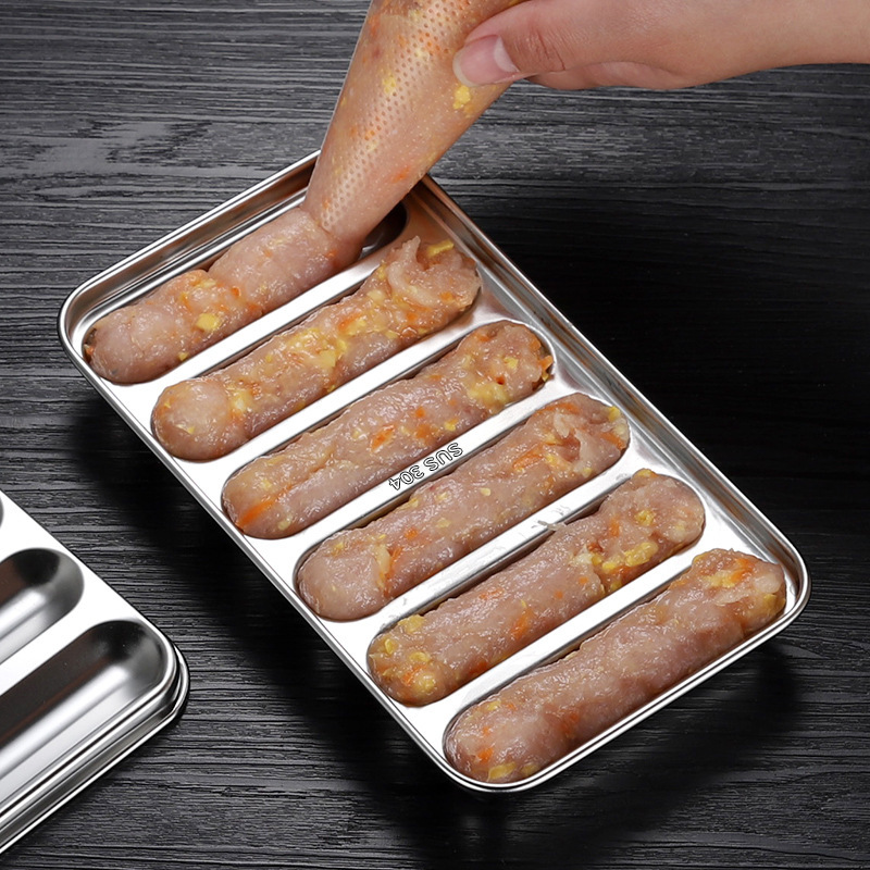 Wholesale Stainless Steel Sausage Molds, Baby Food Preparation Tools, Homemade Baking Ham Sausage Molds, Baby Steamed Cakes