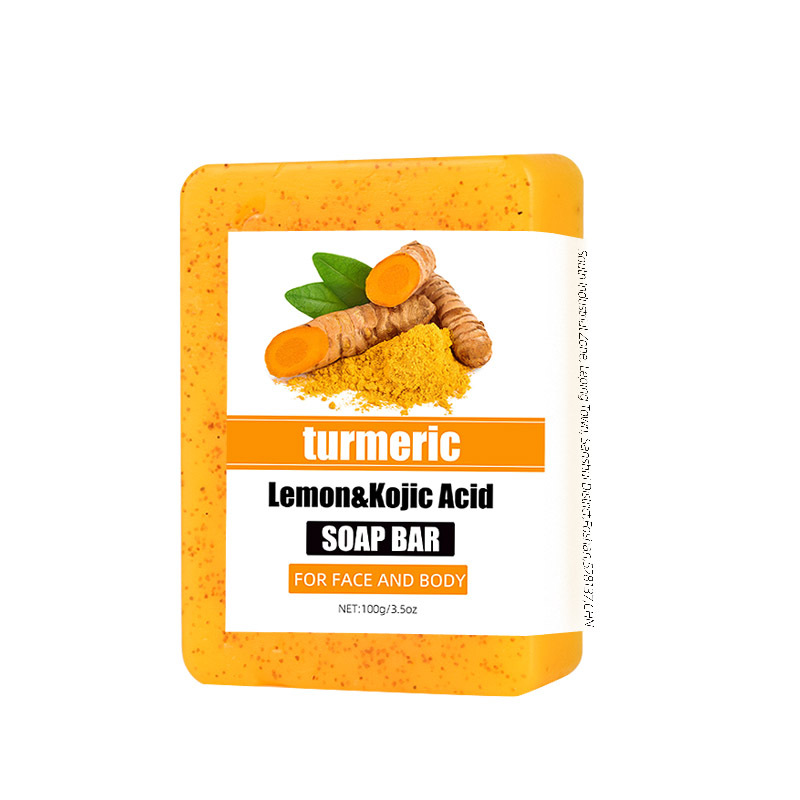 Granular jabón de ácido cúcico de cúrcuma, jabón de esfregación, comercio exterior transfronterizo, Europa y América, TK, jabón de Amazon en inglés en stock
