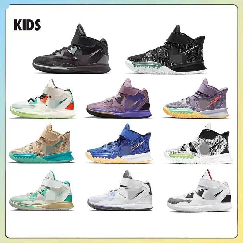 Cross-border original children's basketball shoes for boys and girls, with Velcro fastening, non-slip, wear-resistant, breathable sports running shoes