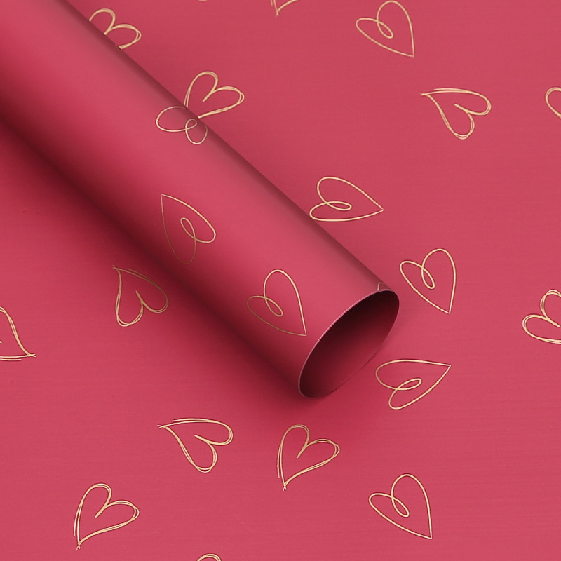 Huaxi Cynthia papel amor amor amoroso película mate papel elegante ramo de flores de papel de embalaje de regalo papel de flores