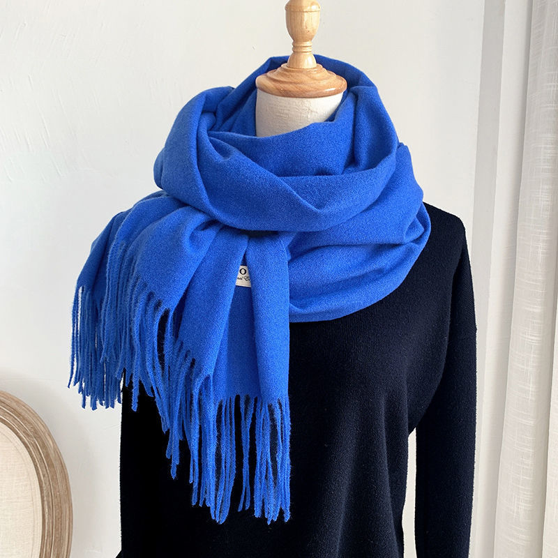 Bufanda gruesa unisex otoño-invierno de cachemira estilo japonés coreano