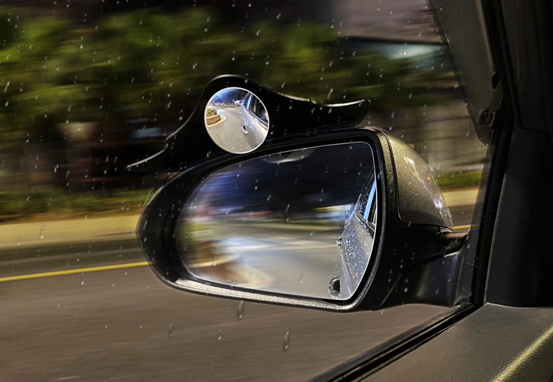Car Rearview Mirror Rain Eyebrow Small Round Mirror Integrated Reflector Blind Spot Mirror Reversing Mirror Rain Shield Universal