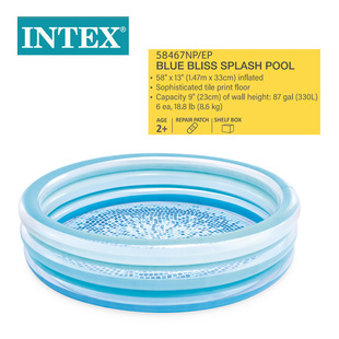 Intex 58467 Crystal Blue Pool Family Children's Puddle Baby Bath Blue Outdoor Bath