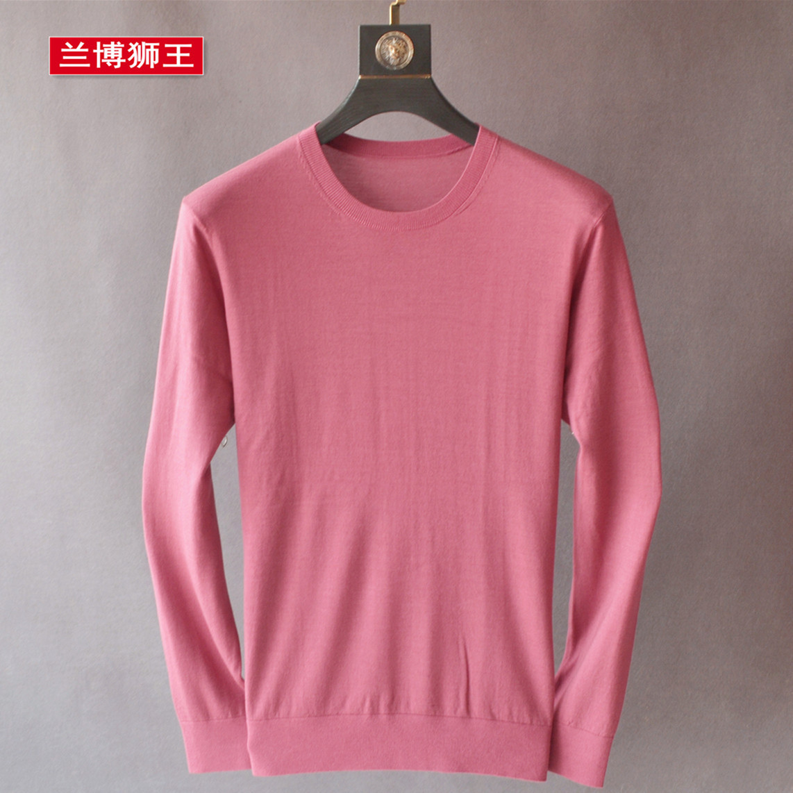 新款秋冬新澳60支100%精紡純羊毛男打底衫男士長袖圓領薄款毛衣
