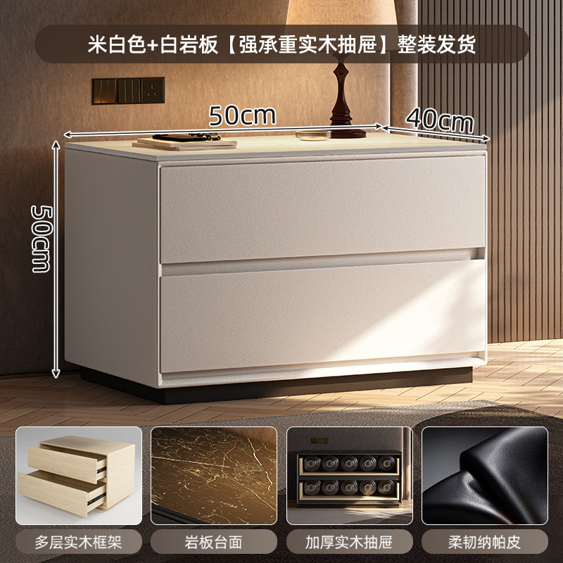 Taberna de cabecera armario de almacenamiento en un todo 2025 nuevo armario de almacenamiento de dormitorio doméstico de gran tamaño armario de madera maciza de lujo ligero