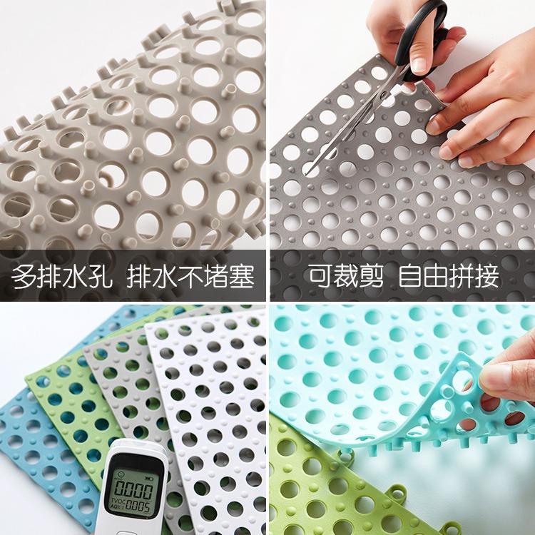 Baño antideslizante estera empalme corte ducha piso estera cubierta completa inodoro hogar impermeable piso estera