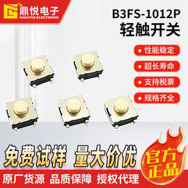 原装欧坶龙轻触开关B3FS-1012P适用高密度安装的6*6方形按键开关