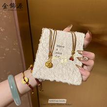 凤蛋吊坠项链金店同款平替铜镀24K金吊坠直播爆款吊坠批发供应链