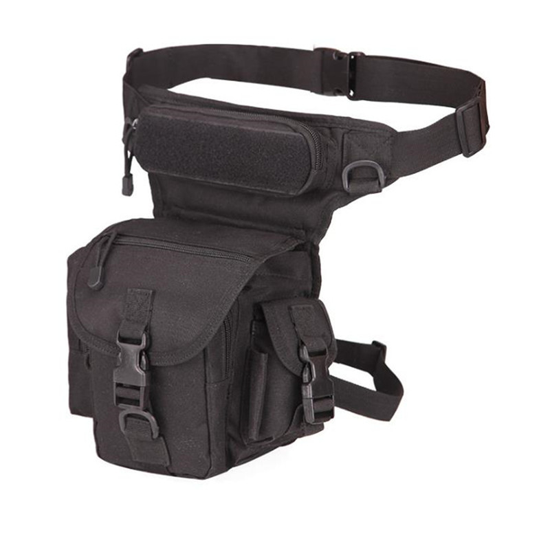 Bolsa de piernas deportivas al aire libre motocicleta para hombres multifuncional portátil cuadrangular atado bolsa de camuflaje militar paseo ocio