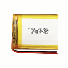 3.7V�ۺ����늳�604050-1500mAh�m���LED�����{����푳�늌�
