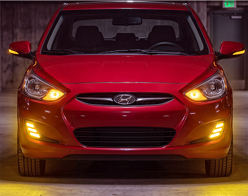 Suitable for 2012-2017 Hyundai Accent daytime running lights, ACCENT-specific modified LED daytime running lights and fog lights
