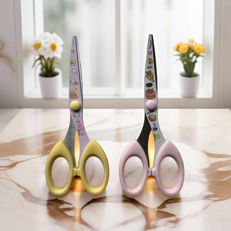 厂家定制不锈钢学生办公剪剪刀多用途折叠裁剪手工锋利便携