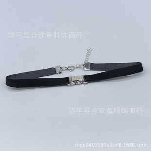 Casual Ins Metallic Buckle Design Collar Punk Choker Neck Jewelry Retro Neck Strap Clavicle Chain