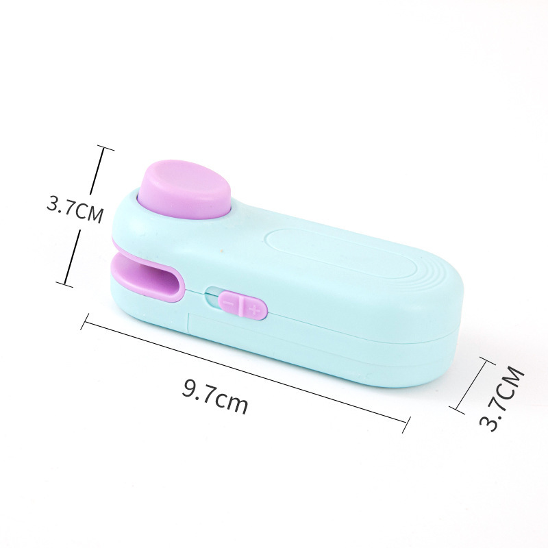Mini selladora, pequeña máquina selladora de plástico para el hogar, herramienta para sellar snacks, selladora de bolsas de plástico portátil a prueba de humedad con presión manual