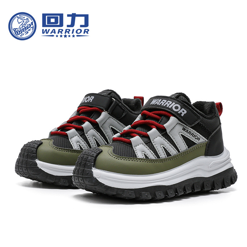 Zapatos infantiles de velcro de retroalimentación, zapatos deportivos casuales portátiles y cómodos, zapatos de algodón de alto rendimiento