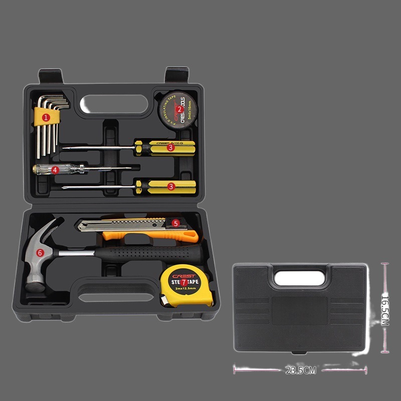 RHETT 홈 하드웨어 도구 상자 세트 12 피스 세트 프로모션 은행 보험 부동산 선물 공장 ZHIFENG TUO