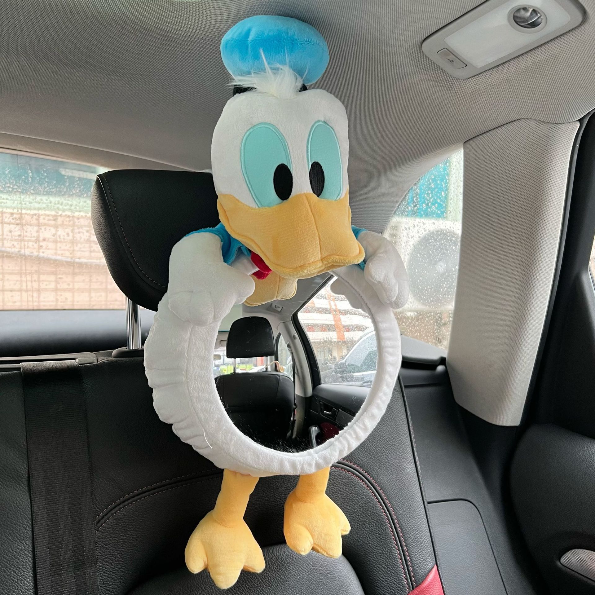 Children's safety seat rearview mirror car baby Observation Mirror car hanging cartoon fully surrounded pendant car reflector