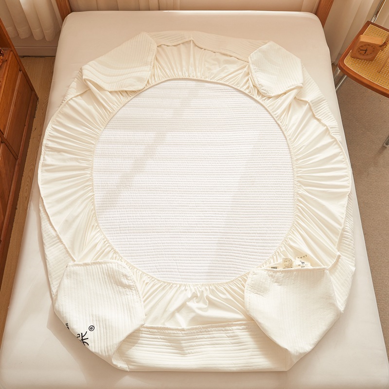 Cama de algodón sin teñido de comercio exterior tipo de cama de cama tipo A clase madre-infantil bordado agua lavado algodón fibra de soja barrera anti-deslizante