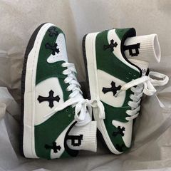 Ins trend cross thick-soled couple sneakers chic high-end versatile retro casual moral training shoes for men