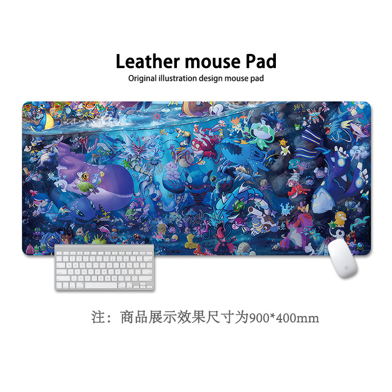 Pikachu almohadilla de ratón super grande Pokémon animación encantadora niñas y niñas animación cuadrada computadora teclado almohadilla de escritorio