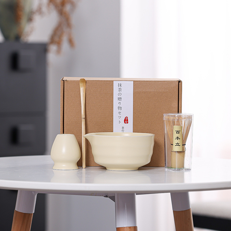 Matcha cuenco de té matcha cepillo de té espuma herramientas de té de la dinastía Song set Matcha ceremonia de té