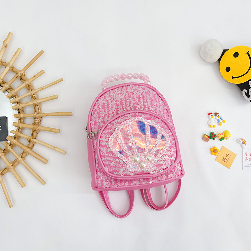 Princesa coreana niños bolsa de moda Linda niña lentejuelas mochila para 1-3 años bebé fuera pequeña mochila de moda