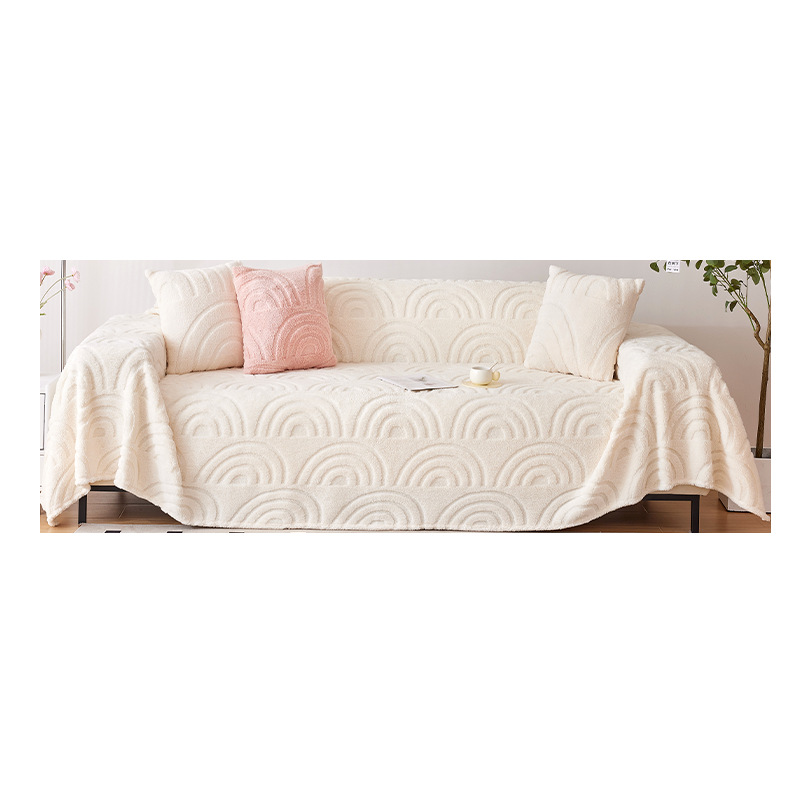 La tela de la cubierta del sofá se puede cubrir con sensación de alta calidad, manta de sofá, toalla de sofá de felpa de otoño e invierno, 2024 nueva toalla de cubierta completa