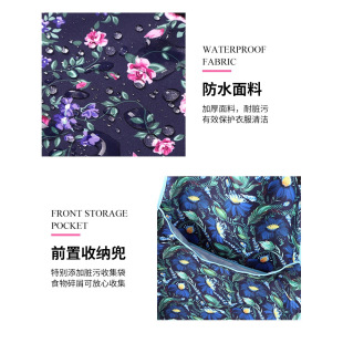 Waterproof apron for food, eating bib 4
