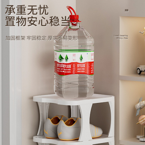 Multi-layer foldable storage shoe rack home entrance simple dust-proof shoe cabinet dormitory door layered plastic shoe box